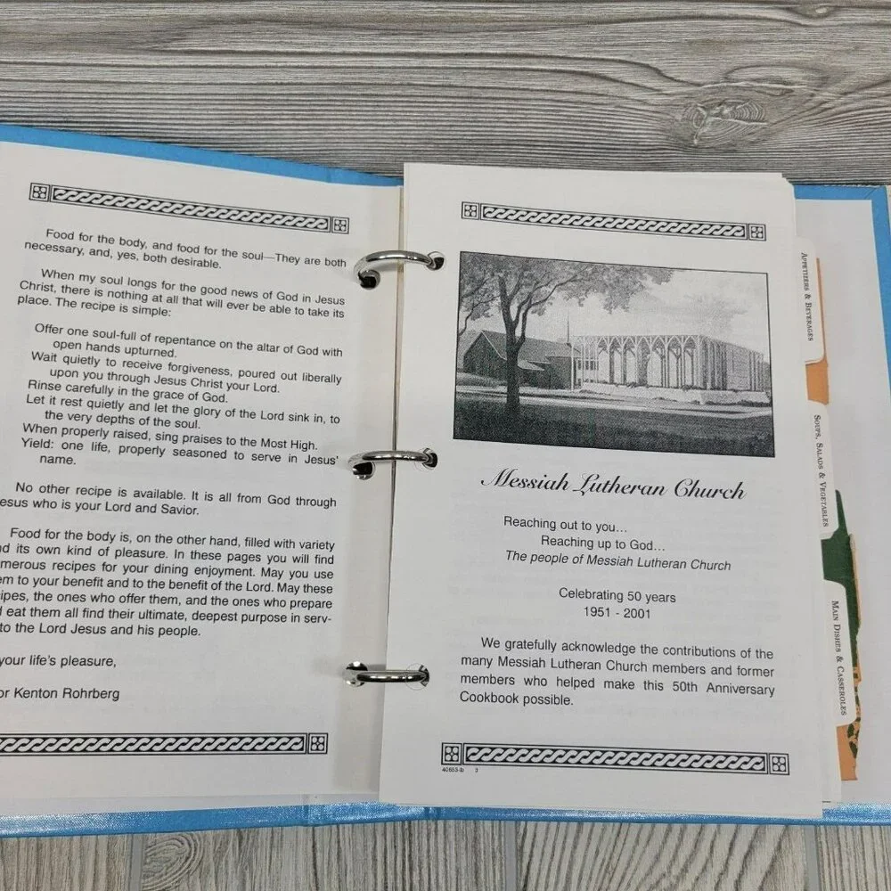 4 Cookbooks Recipe Church School Lutheran Ministry Wisconsin South Dk Kansas Vtg